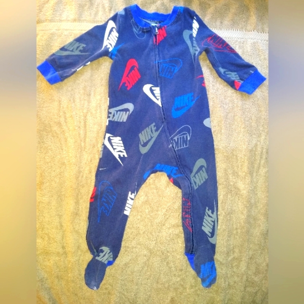 Nike Blue and Red Space-Themed Footies